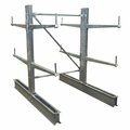 Vestil Gray Galvanized Cantilever Double Updright Set 6ft Height 36" Arms SDU-C-6-36-G-SET